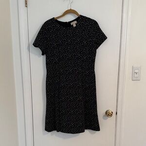 LOFT Black and White Mini Dress